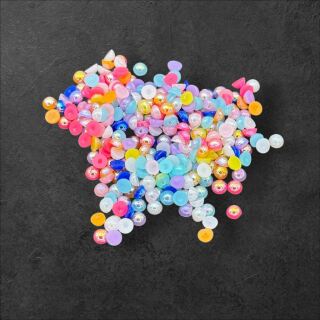 AB half spheres 4mm colorful