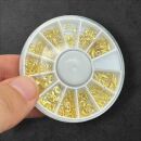 gemischte Mond und Sterne Inlays im Rad gold