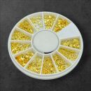 gemischte Mond und Sterne Inlays im Rad gold