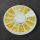 gemischte Mond und Sterne Inlays im Rad gold