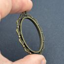 metal frame oval picture frame bronze design 2