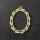 metal frame oval picture frame bronze design 2