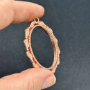 metal frame oval picture frame rose gold design 2