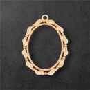 Metallrahmen ovaler Bilderrahmen rose gold - Design 2