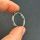 stainless steel bezel round 22mm silver