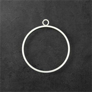stainless steel bezel round 27mm silver