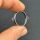 stainless steel connector bezel round 22mm silver