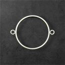 Edelstahl Verbindungslünette rund 27mm silber