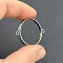 Edelstahl Verbindungslünette rund 27mm silber