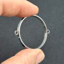 Edelstahl Verbindungslünette rund 32mm silber