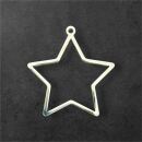 stainless steel thick bezel star 28mm silver