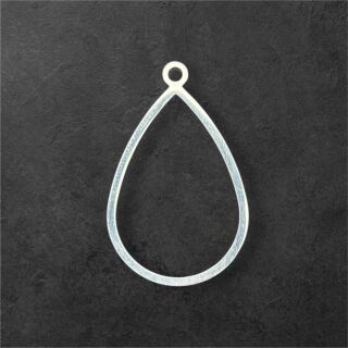 stainless steel thick bezel drop 20mm silver