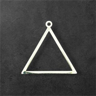 stainless steel thick bezel triangle 29mm silver