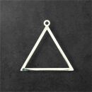 stainless steel thick bezel triangle 29mm silver