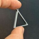 stainless steel thick bezel triangle 29mm silver