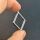 stainless steel thick bezel triangle 29mm silver