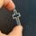 stainless steel thick bezel cross 22mm silver