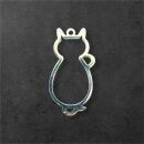 stainless steel thick bezel cat 19mm silver