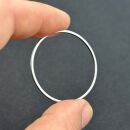 Edelstahl Metallrahmen Kreis 35mm silver