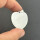 stainless steel heart pendant 29mm silver