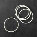 5 Edelstahl Metallrahmen Kreis 30mm silver