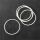 5 stainless steel metal frames circle 30mm silver